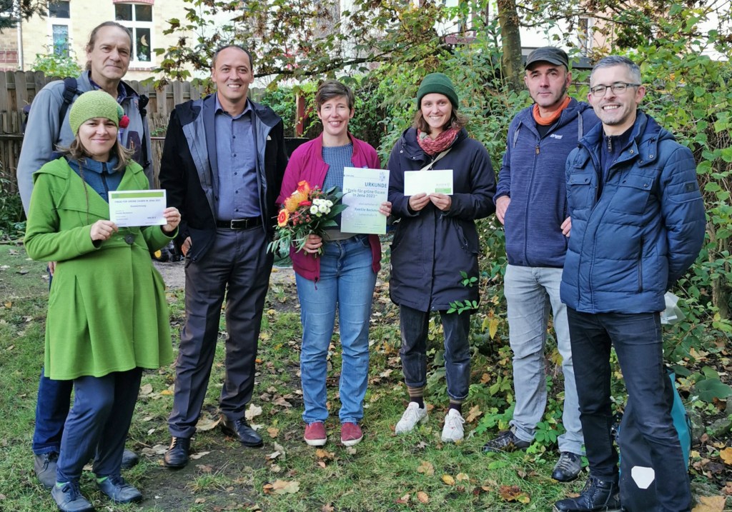 „Preis für Grüne Oasen in Jena 2023“&nbsp;verliehen
