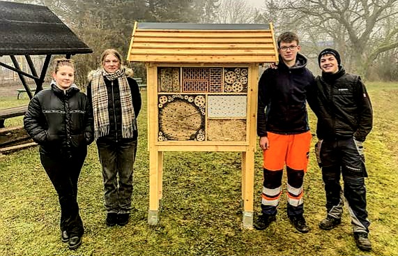 Schüler entwickeln und bauen Insektenhotel für Weimarer&nbsp;Tierheim