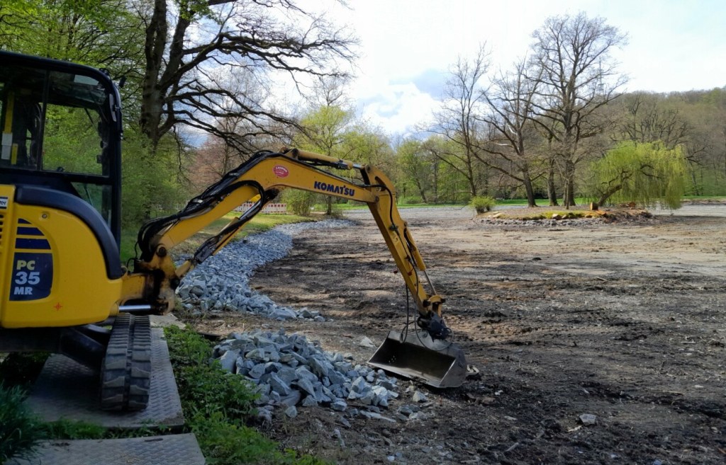 Ufersanierung am See im Greizer Park schneller als geplant