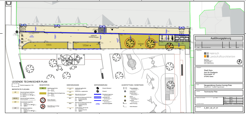 Start der Bauarbeiten für Freianlagen in&nbsp;Gera