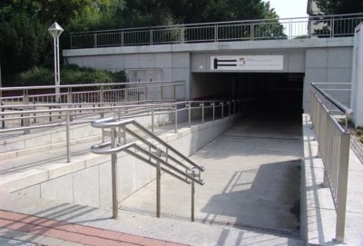 Bahnhofsunterführung in Altenburg vier Tage&nbsp;zu