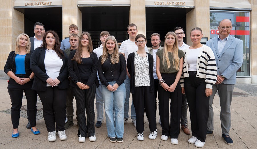 Junge Vogtländer starten Ausbildung im&nbsp;Landratsamt