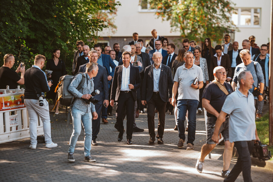 Ministerpräsident Kretschmer besucht Gesundheitszentrum Reichenbach