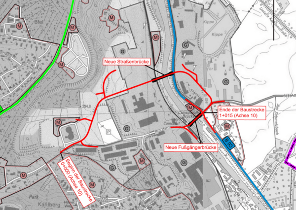 Brückenneubau in Zwickau
