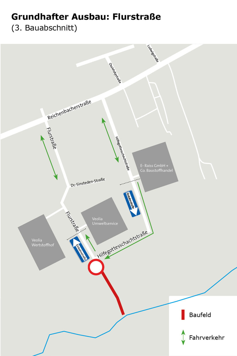 Straßenausbau in Zwickauer Industriegebiet – 3. Bauabschnitt startet