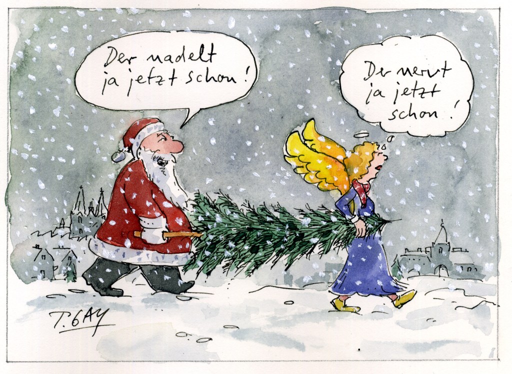 Weihnachtskarikaturen im Greizer&nbsp;Sommerpalais